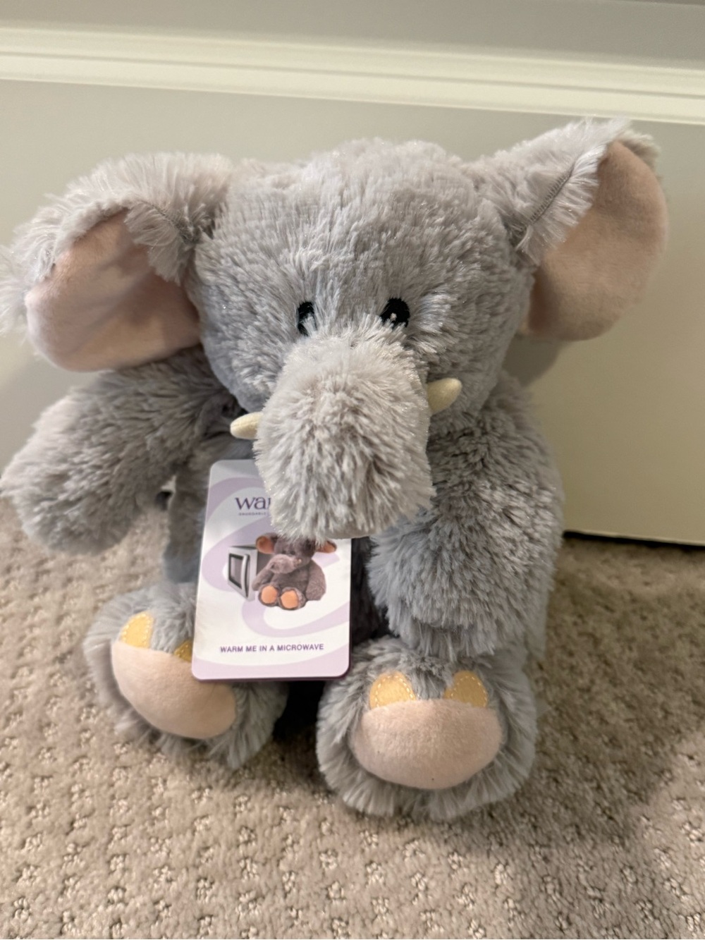 Warmies Gray Elephant New